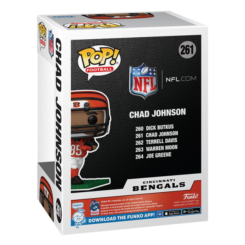 NFL: Legends POP! Sports Vinyl Figure Bengals- Chad Johnson(85) 9 cm 2