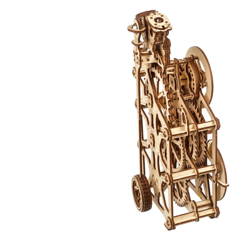 Ugears 3D Wooden Puzzle Engine Clock 14