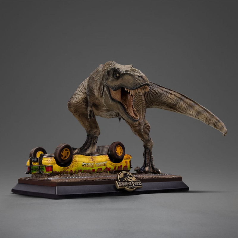Jurassic Park Icons Statue T-Rex Attack 15 cm 2