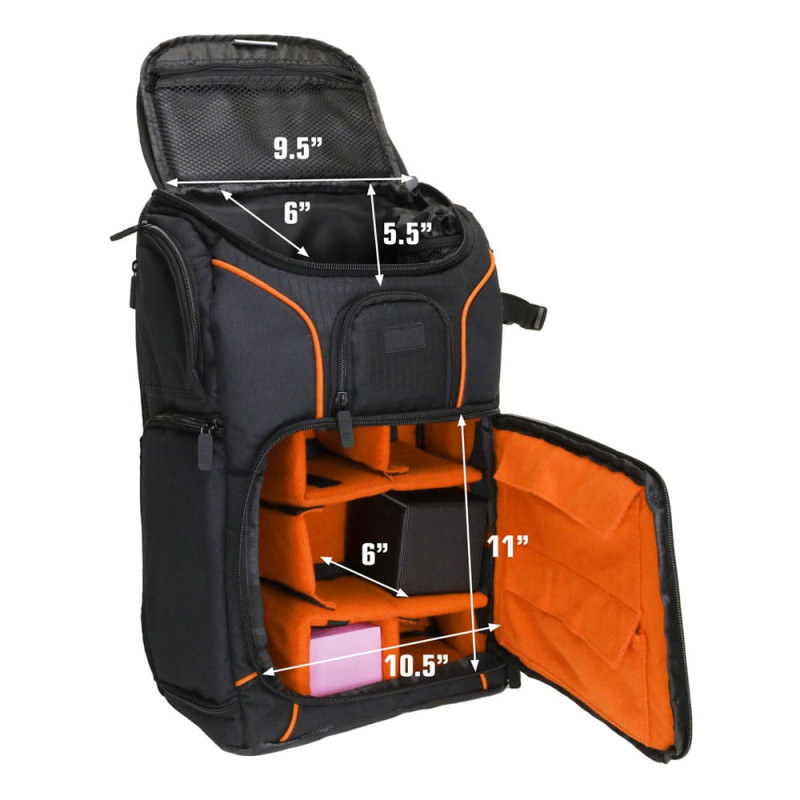 USA Gear MTG Backpack Orange 2