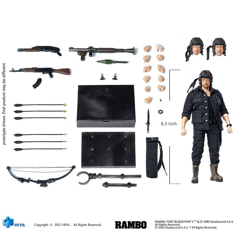 First Blood II: John Rambo 1/12 Exquisite Super Series Actionfigur - Hiya Toys