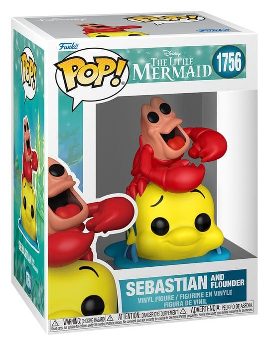 Disney POP! Vinyl Figure : TLM S3- Sebastian & Flounder 9 cm 1