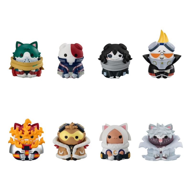 My Hero Academia Mega Cat Project Mini Figures Heroaca Cats No.01 3 cm Blind Box Assortment (8) (Rep