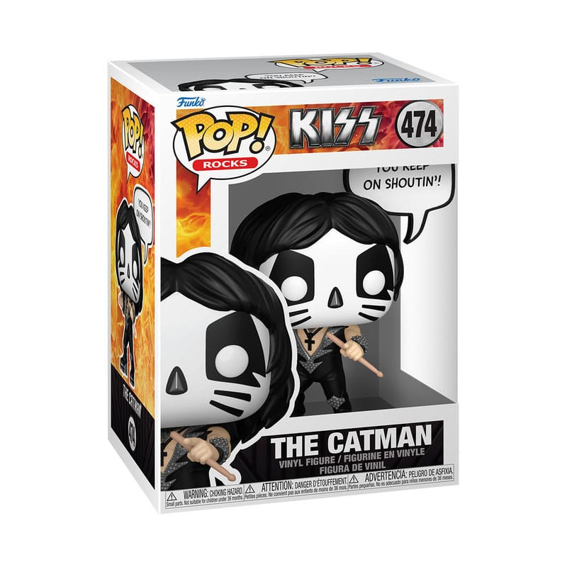 KISS POP! Sayings Vinyl Figure The Catman(R&R All Night) 9 cm 1