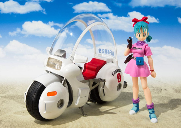 Dragon Ball S.H. Figuarts Vehicle with Figure Bulma's Motorcycle Hoipoi Capsule No. 9 17 cm 2