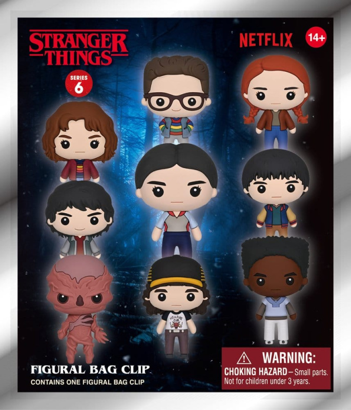 Stranger Things 5 3D PVC Bag Clips Series 6 Blind Bag Display (24) 1