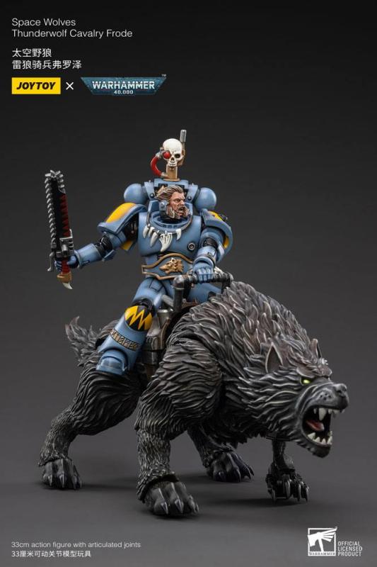 Warhammer 40k: Space Wolves Thunderwolf Cavalry Frode 1/18 Action Figure - Joy Toy (CN)