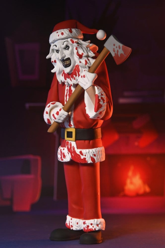 Terrifier 3 Toony Terrors Action Figure Santa Suit Art the Clown (Bloody Version) 15 cm 7