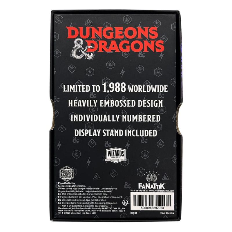 Dungeons & Dragons Metal Card 50th Anniversary Spider Queen Limited Edition