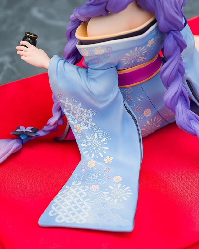 Neptunia x Senran Kagura Statue 1/7 Purple Heart Kimono Ver. 13 cm 7