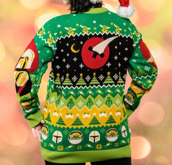 Star Wars Christmas Sweater Baby Yoda Size M 1