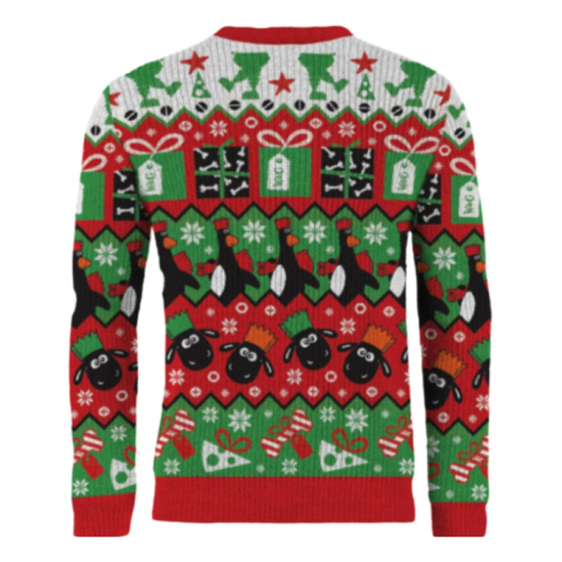 Wallace & Gromit Christmas Sweater Cracking Christmas Old Chum! Size L 1