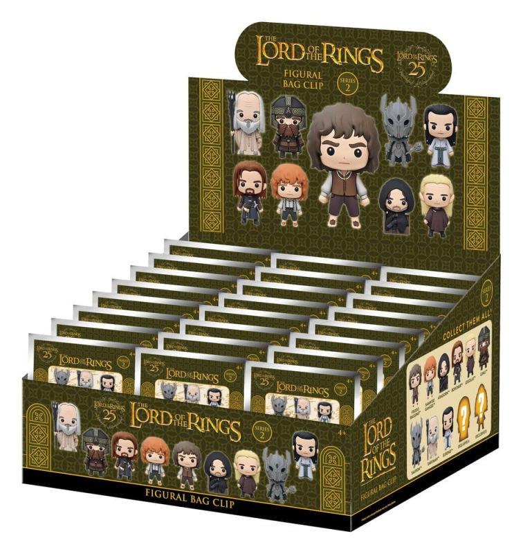 Lord of the Rings 3D Foam Bag Clips Series 2 Display (24)