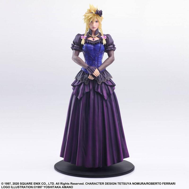 Final Fantasy VII Remake Static Arts Gallery Statue Cloud Strife Dress Ver. 28 cm 4