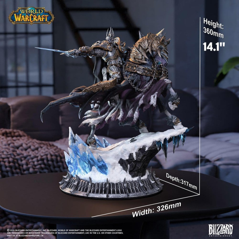 Warcraft Statue The Lich King & Invincible 36 cm 2