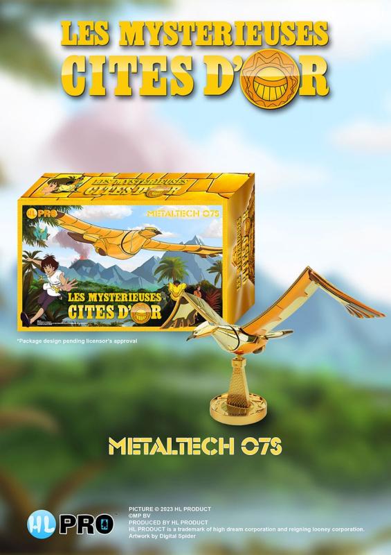 The Mysterious Cities of Gold Diecast Action Figure Metaltech 07S The Golden Condor 17 cm