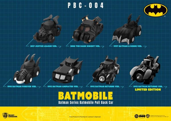 Batman Pull Back Cars Blind Box 6-Pack