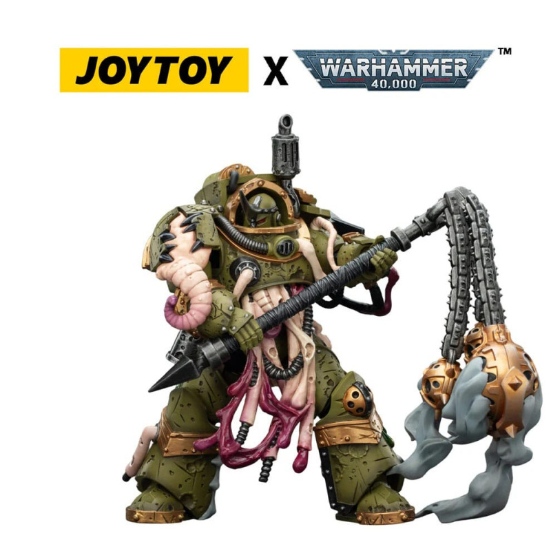 Warhammer 40,000 Action Figure Death Guard Blightlord Terminator 2 with Flail of Corruption 14 cm 2