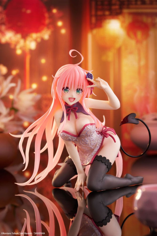 To Love-Ru Darkness PVC Statue Desktop Cute Figure Lala Chinese Dress Ver. 13 cm 9