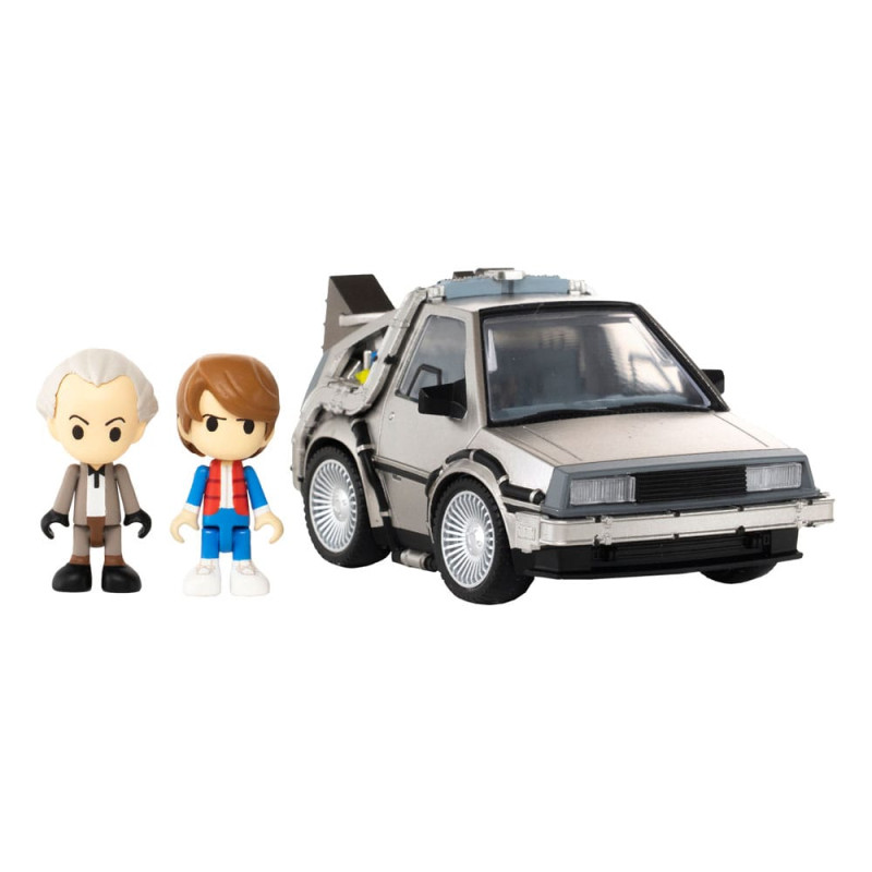 Back to the Future Q-Village Vehicle with mini-figures Time Machine 9 cm
