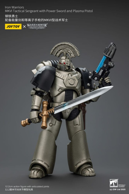 Warhammer The Horus Heresy Action Figure 1/18 lron Warriors MKVI Tactical Sergeant with Power Sword 2