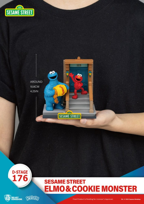 Sesame Street D-Stage PVC Statue Elmo & Cookie Monster 11 cm 6