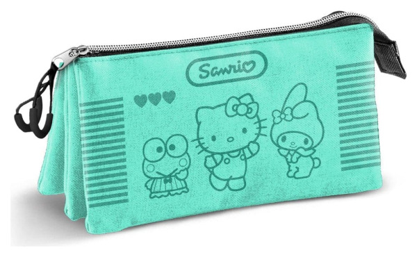 Sanrio Triple Pencil Case Hello Kitty Videogame 1