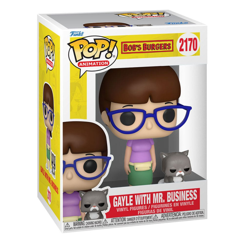 Bob's Burgers POP!&Buddy TV Vinyl Figure Gayle with Mr. Business 9 cm 1