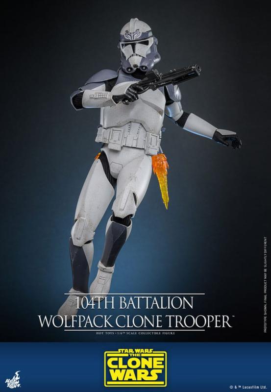 Star Wars The Clone Wars Action Figure 1/6 104th Battalion Wolfpack Clone Trooper 30 cm 3