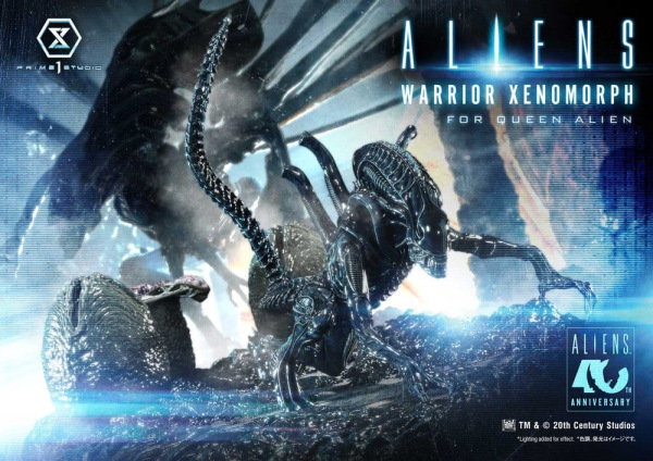 Aliens (Film) Ultimate Diorama Masterline Statue Warrior Xenomorph for Queen Alien 23 cm 1
