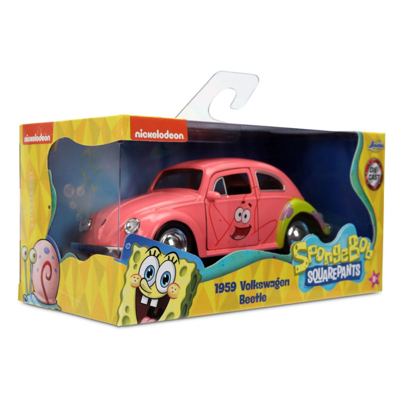 Spongebob Squarepants Diecast Model 1/32 1959 VW Beetle Patrick 9