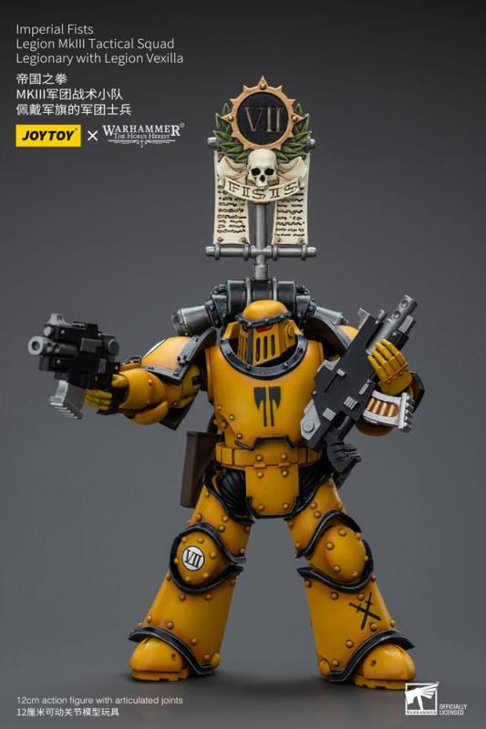 Warhammer The Horus Heresy Action Figure 1/18 Imperial Fists Legion MkIII Tactical Squad Legionary w