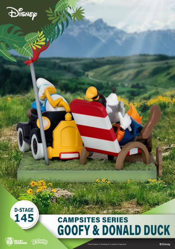 Disney: Goofy & Donald Duck 10 cm D-Stage Campsite Series PVC Diorama - BKT
