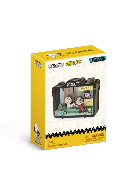 Peanuts Puremind Model Kit Wooden Theater Summer Snapshot 3