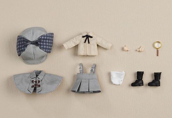 Original Character Parts for Nendoroid Doll Figures Outfit Set Detective - Girl (Gray)