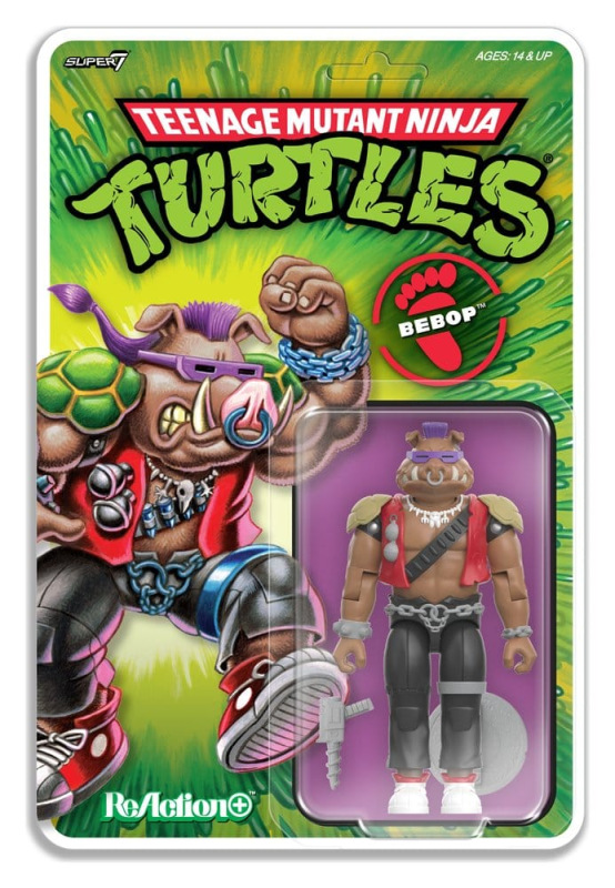 Teenage Mutant Ninja Turtles ReAction+ Action Figure Wave 02 Bebop 3