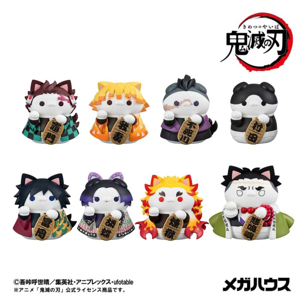 Demon Slayer: Kimetsu no Yaiba Mega Cat Project Trading Figure Fortune Cats Ver. 01 7 cm Blind Box A