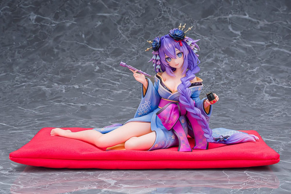 Neptunia x Senran Kagura Statue 1/7 Purple Heart Kimono Ver. 13 cm 1