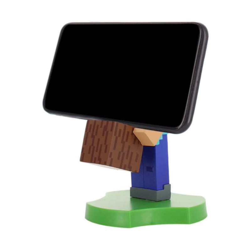Minecraft Steve Guys Holdems Cable Guys Mini Device Holder and Phone Stand 11cm 1