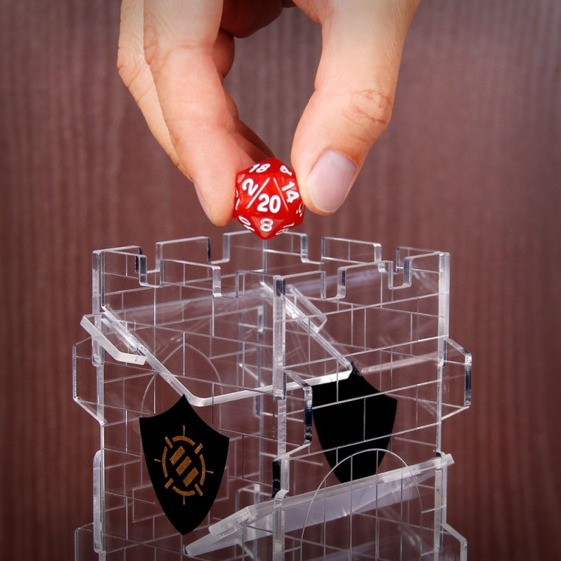 Enhance Tabletop Series Dice Tower Clear 5