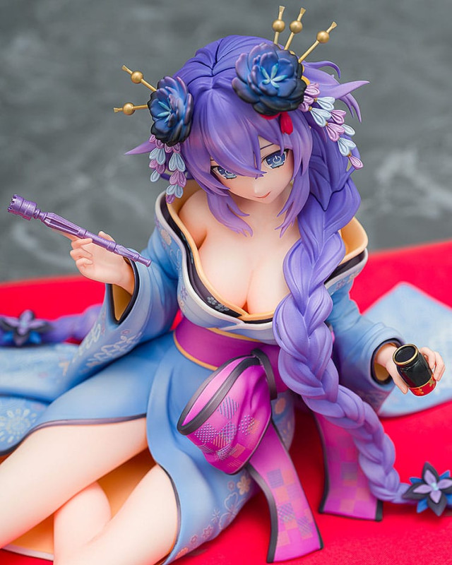 Neptunia x Senran Kagura Statue 1/7 Purple Heart Kimono Ver. 13 cm 6