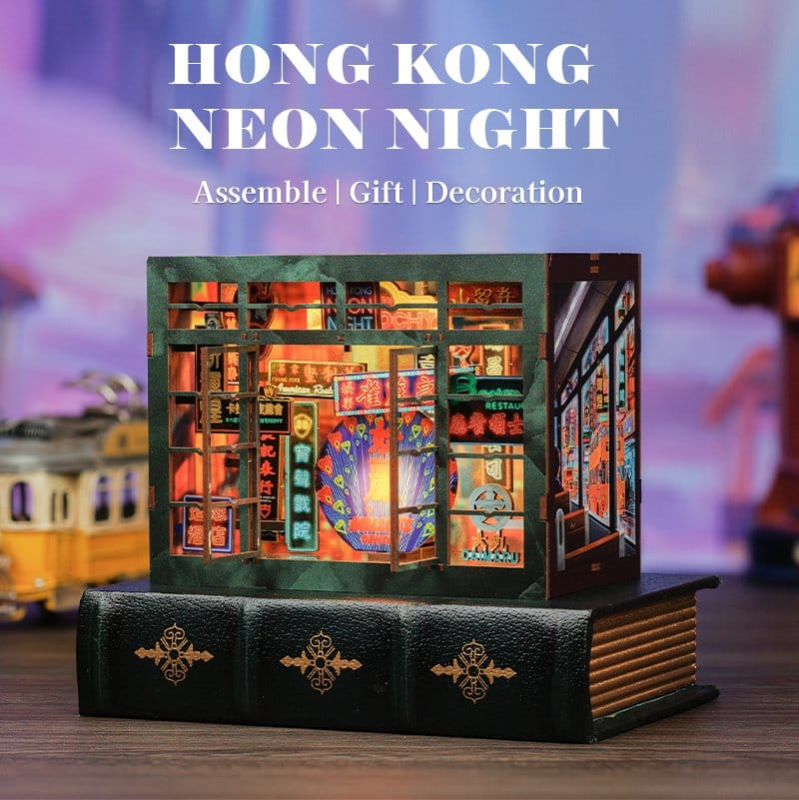 Book Nook Hong Kong Neon Light 13 x 17 cm 2