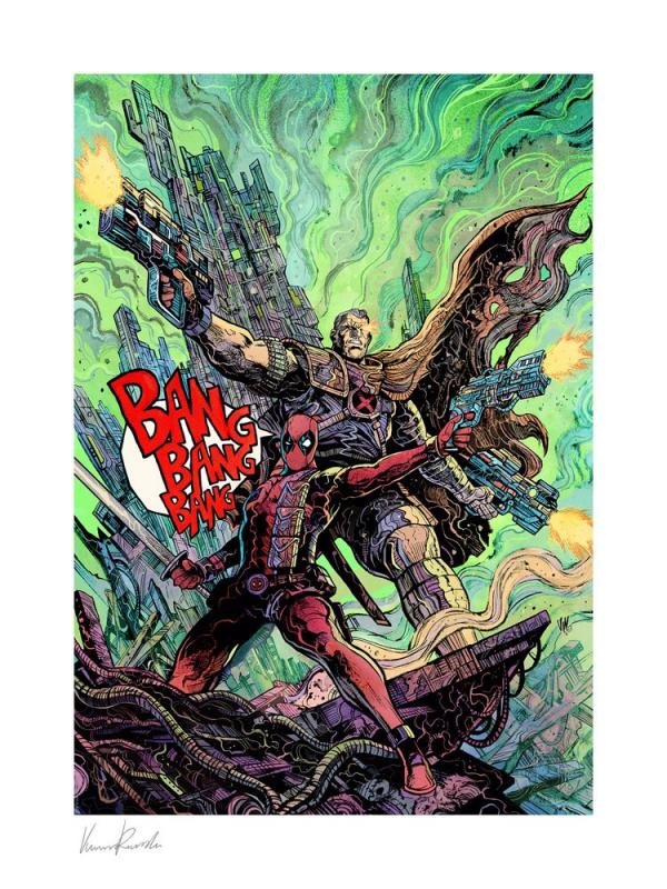 Marvel: Deadpool & Cable 46 x 61 cm Art Print - Sideshow Collectibles