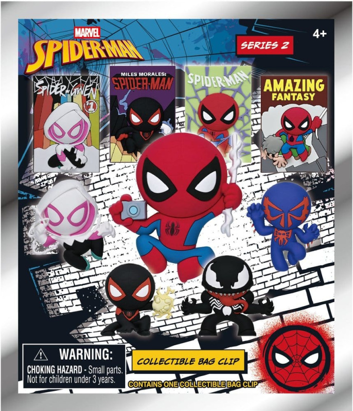 Spider-Man Classic 3D PVC Bag Clips Series 2 Display (24) 2