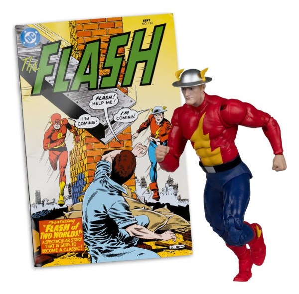 DC Direct Page Punchers Action Figure The Flash Jay Garrick (The Flash #123) (Red Platinum Edition) 1