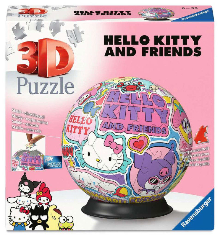 Hello Kitty and Friends 3D Puzzle Ball (73 pieces) 1
