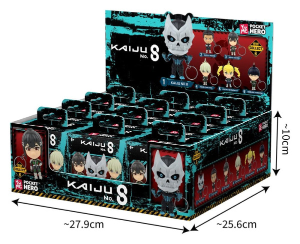 Kaiju No. 8 Pocket Hero Keychain Series 1 Blind Box Display (12) 14