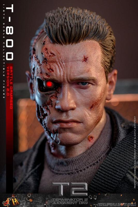 Terminator 2 Movie Masterpiece Action Figure 1/6 T-800 Battle Damaged Version 2.0 32 cm