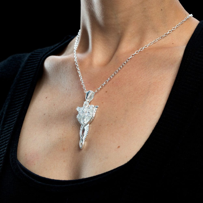 Lord of the Rings Replica 1/1 Pendant & Chain Evenstar (Sterling Silver) 2