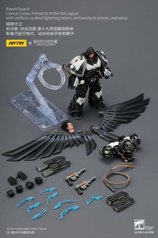 Warhammer 40,000 Action Figure Raven Guard Corvus Corax, Primarch of the XIX Legion 18 cm 6